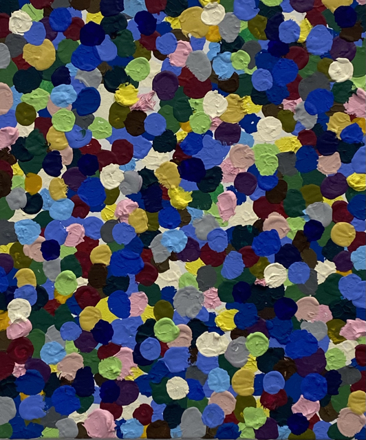 Task and Construct I, acr&iacute;l&middot;lic sobre tela,  46 x 55 cm, 2023